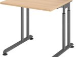 HAMMERBACHER höhenverstellbarer Schreibtisch VZS08/E/G eiche