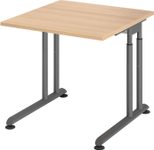 HAMMERBACHER höhenverstellbarer Schreibtisch VZS08/E/G eiche
