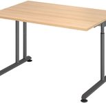 HAMMERBACHER höhenverstellbarer Schreibtisch VZS12/E/G eiche