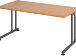 HAMMERBACHER höhenverstellbarer Schreibtisch VZS16/N/G nussbaum