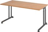 HAMMERBACHER höhenverstellbarer Schreibtisch VZS16/N/G nussbaum