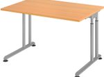 HAMMERBACHER höhenverstellbarer Schreibtisch VZS12/6/S buche