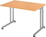 HAMMERBACHER höhenverstellbarer Schreibtisch VZS12/6/S buche