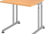 HAMMERBACHER höhenverstellbarer Schreibtisch VZS08/6/S buche
