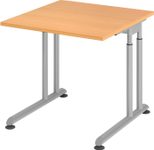 HAMMERBACHER höhenverstellbarer Schreibtisch VZS08/6/S buche