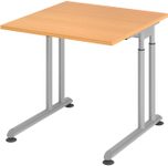 HAMMERBACHER höhenverstellbarer Schreibtisch VZS08/6/S buche
