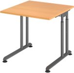HAMMERBACHER höhenverstellbarer Schreibtisch VZS08/6/G buche