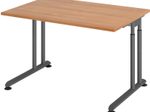 HAMMERBACHER höhenverstellbarer Schreibtisch VZS12/N/G nussbaum