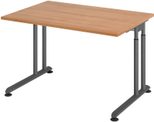 HAMMERBACHER höhenverstellbarer Schreibtisch VZS12/N/G nussbaum