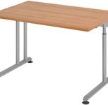 HAMMERBACHER höhenverstellbarer Schreibtisch VZS12/N/S nussbaum