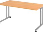 HAMMERBACHER höhenverstellbarer Schreibtisch VZS16/6/S buche
