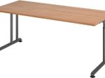 HAMMERBACHER höhenverstellbarer Schreibtisch VZS19/N/G nussbaum