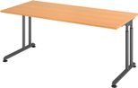 HAMMERBACHER höhenverstellbarer Schreibtisch VZS19/6/G buche