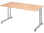 HAMMERBACHER höhenverstellbarer Schreibtisch VZS16/E/S eiche