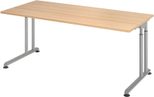 HAMMERBACHER höhenverstellbarer Schreibtisch VZS19/E/S eiche