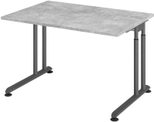 HAMMERBACHER höhenverstellbarer Schreibtisch VZS12/M/G beton