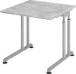 HAMMERBACHER höhenverstellbarer Schreibtisch VZS08/M/S beton