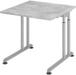HAMMERBACHER höhenverstellbarer Schreibtisch VZS08/M/S beton