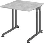 HAMMERBACHER höhenverstellbarer Schreibtisch VZS08/M/G beton