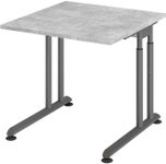 HAMMERBACHER höhenverstellbarer Schreibtisch VZS08/M/G beton