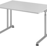 HAMMERBACHER höhenverstellbarer Schreibtisch VZS12/5/S lichtgrau