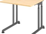 HAMMERBACHER höhenverstellbarer Schreibtisch VZS08/3/G ahorn