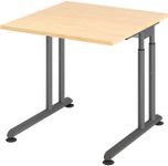 HAMMERBACHER höhenverstellbarer Schreibtisch VZS08/3/G ahorn