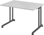 HAMMERBACHER höhenverstellbarer Schreibtisch VZS12/5/G lichtgrau