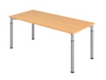 HAMMERBACHER höhenverstellbarer Schreibtisch VYS19/6/S buche