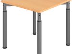HAMMERBACHER höhenverstellbarer Schreibtisch VYS08/6/G buche