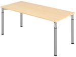 HAMMERBACHER höhenverstellbarer Schreibtisch VYS19/3/S ahorn