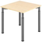 HAMMERBACHER höhenverstellbarer Schreibtisch VYS08/3/G ahorn