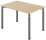 HAMMERBACHER höhenverstellbarer Schreibtisch VYS12/E/G eiche