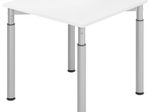 HAMMERBACHER höhenverstellbarer Schreibtisch VYS08/W/S weiß