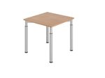 HAMMERBACHER höhenverstellbarer Schreibtisch VYS08/N/S nussbaum