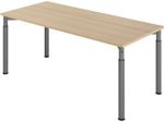 HAMMERBACHER höhenverstellbarer Schreibtisch VYS19/E/G eiche