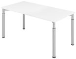 HAMMERBACHER höhenverstellbarer Schreibtisch VYS16/W/S weiß