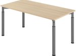 HAMMERBACHER höhenverstellbarer Schreibtisch VYS16/E/G eiche
