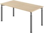 HAMMERBACHER höhenverstellbarer Schreibtisch VYS16/E/G eiche