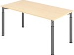 HAMMERBACHER höhenverstellbarer Schreibtisch VYS16/3/G ahorn