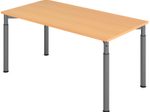 HAMMERBACHER höhenverstellbarer Schreibtisch VYS16/6/G buche