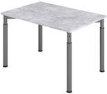 HAMMERBACHER höhenverstellbarer Schreibtisch VYS12/M/G beton