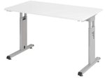 HAMMERBACHER Schreibtisch VOS612/W/S weiß