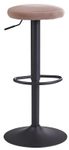 WOHNLING Barhocker WL6.197 Samt rosa