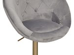 WOHNLING Design Drehsessel WL6.299 Samt grau