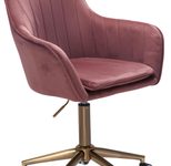 AMSTYLE Drehstuhl SPM1.431 Samt Rosa