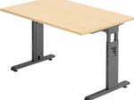 HAMMERBACHER höhenverstellbarer Schreibtisch VOS12/3/G ahorn