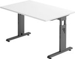 HAMMERBACHER höhenverstellbarer Schreibtisch VOS12/W/G weiß