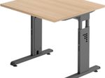 HAMMERBACHER höhenverstellbarer Schreibtisch VOS08/E/G eiche