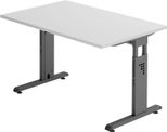 HAMMERBACHER höhenverstellbarer Schreibtisch VOS12/5/G lichtgrau